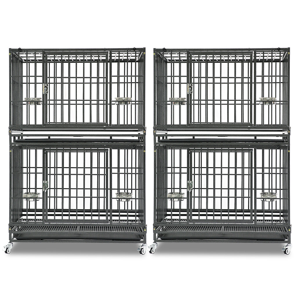 Heavy-Duty Stackable Dog Crate – 37 Inch