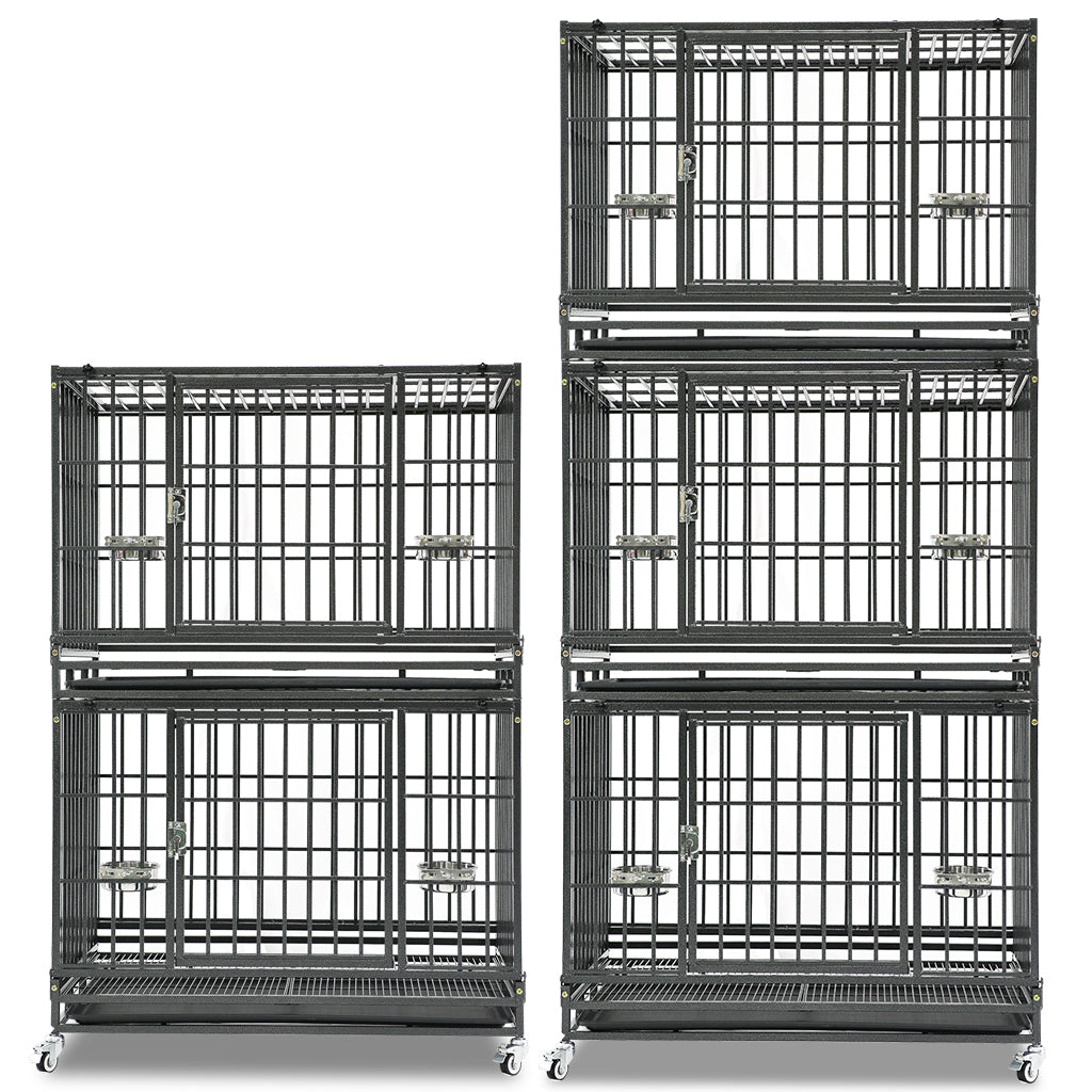 Heavy-Duty Stackable Dog Crate – 37 Inch