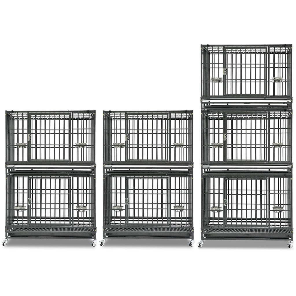 Heavy-Duty Stackable Dog Crate – 37 Inch