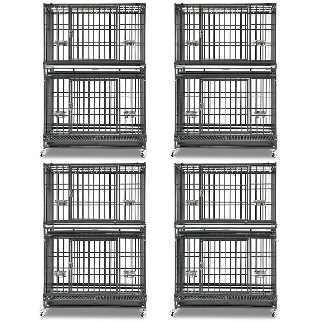 Heavy-Duty Stackable Dog Crate – 37 Inch