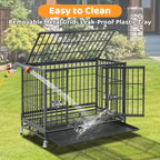Heavy-Duty Stackable Dog Crate – 37 Inch