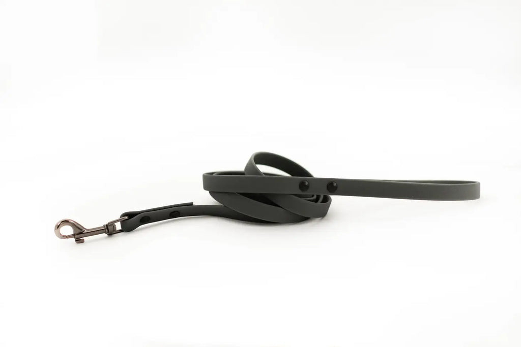 Waterproof Dog Leash – Charcoal Super Soft PVC