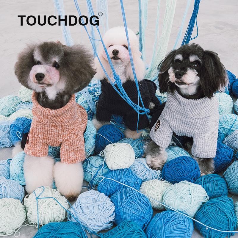 Touchdog Vogue Neck-Wrap Full Body Dog Sweater Outfit