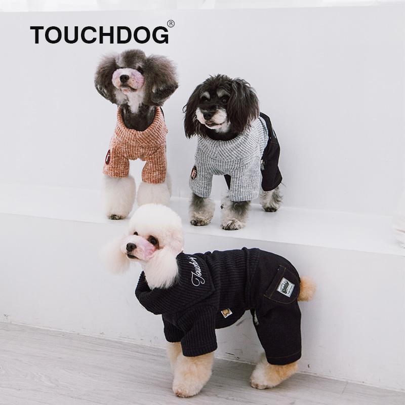 Touchdog Vogue Neck-Wrap Full Body Dog Sweater Outfit